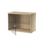 Skåp med glasdörr 58x30 Ask