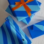 Presentpapper 66cm x 10m Breezy blå