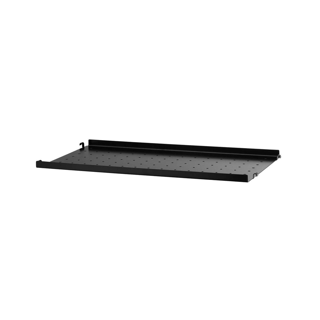 Metallhyllplan Låg 58x30 svart