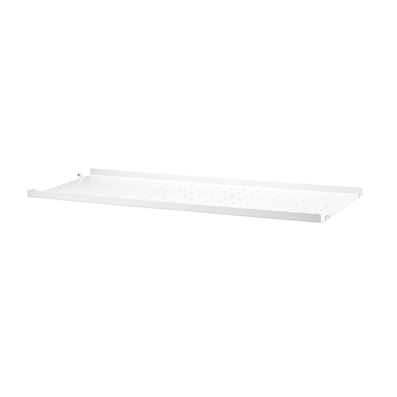 Metallhyllplan Låg 78x30 vit