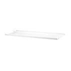 Metallhyllplan Låg 78x30 vit