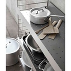 Metallhyllplan Hög 58x30 svart
