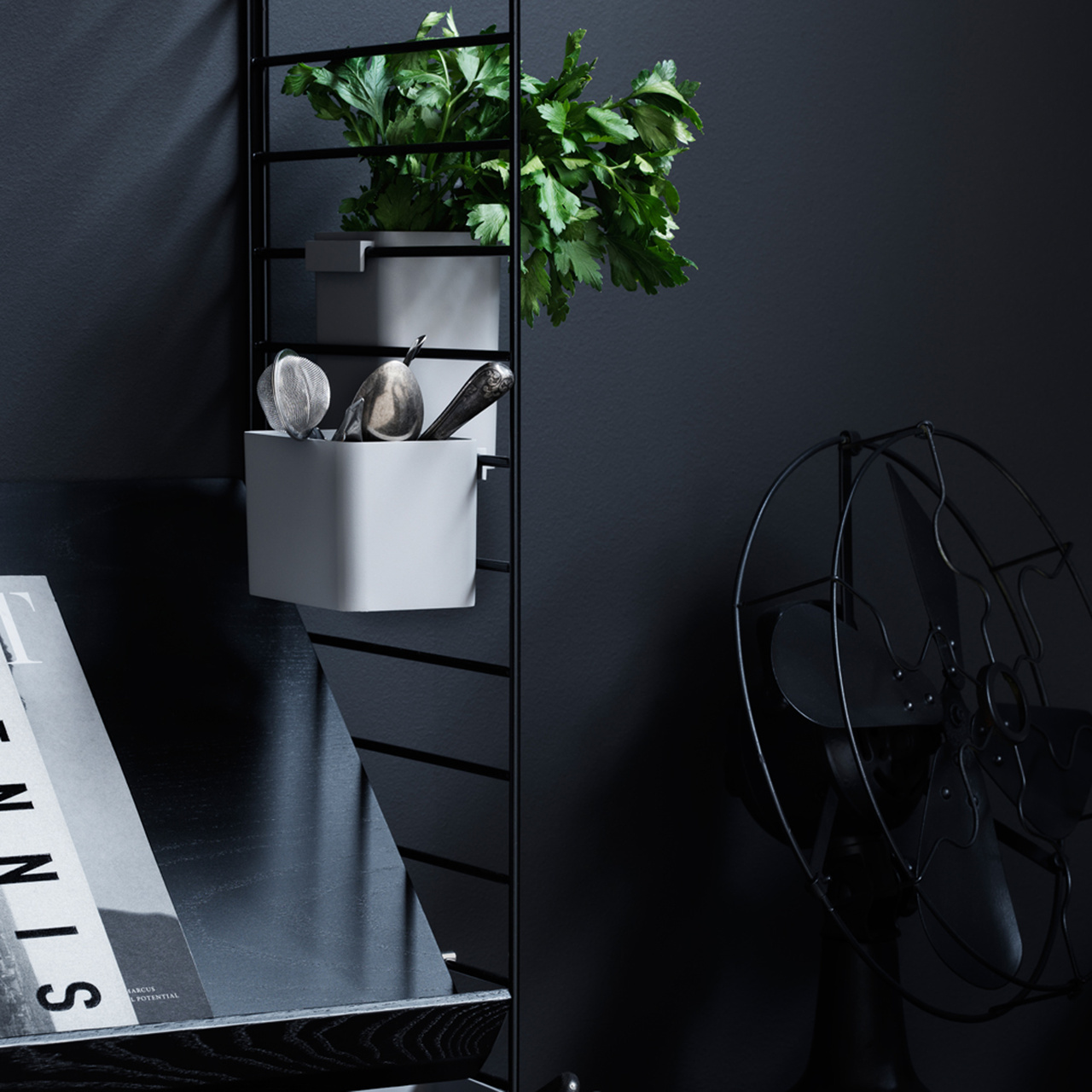 Väggavel 75x20 2-p vit