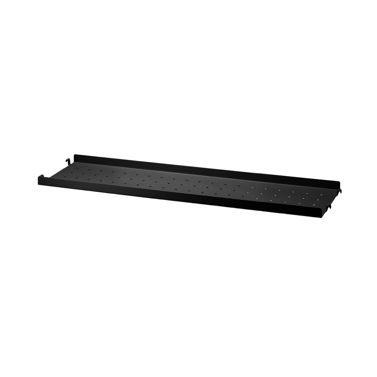 Metallhyllplan Låg 58x20 svart