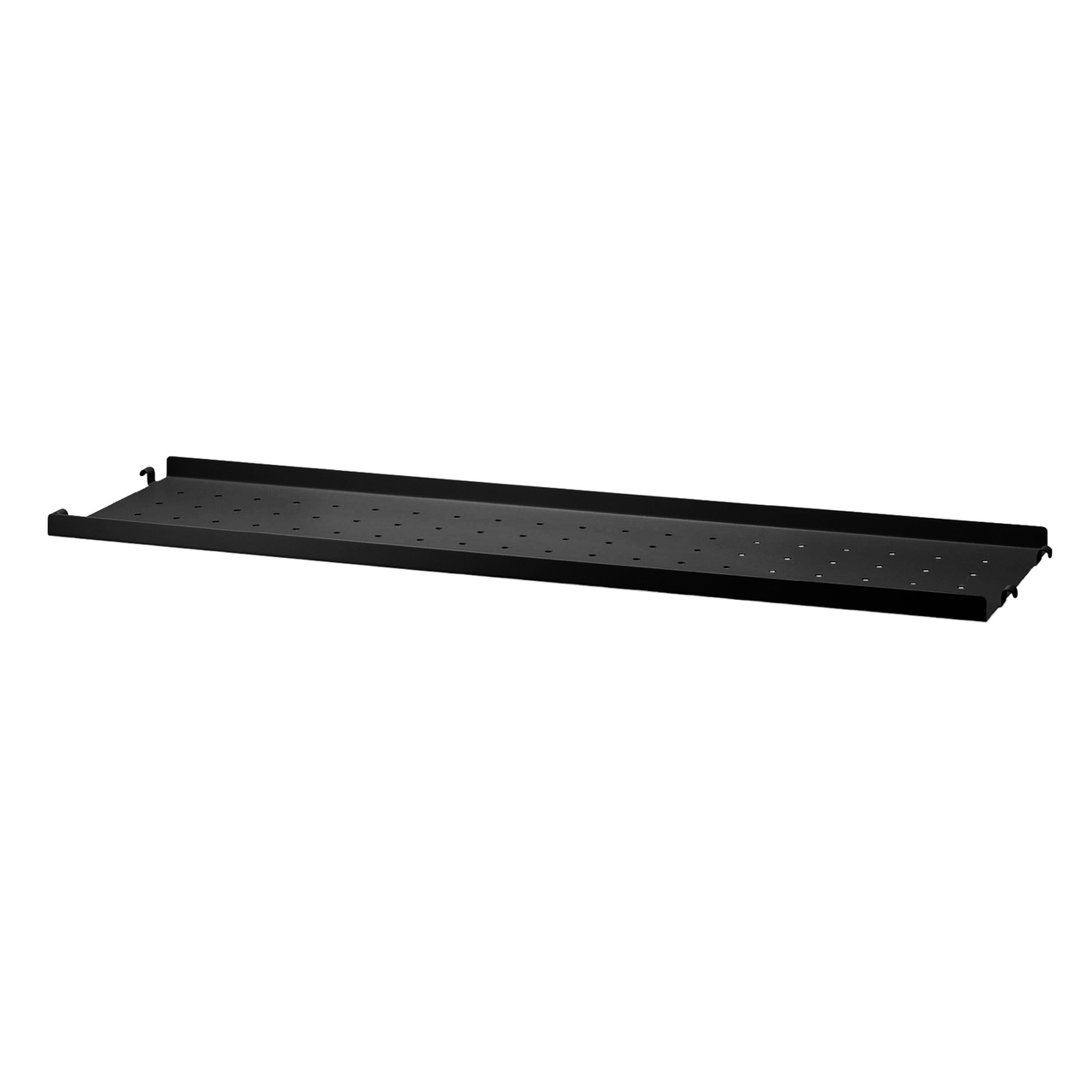 Metallhyllplan Låg 78x20 svart