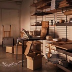 Fällbord ask/vit