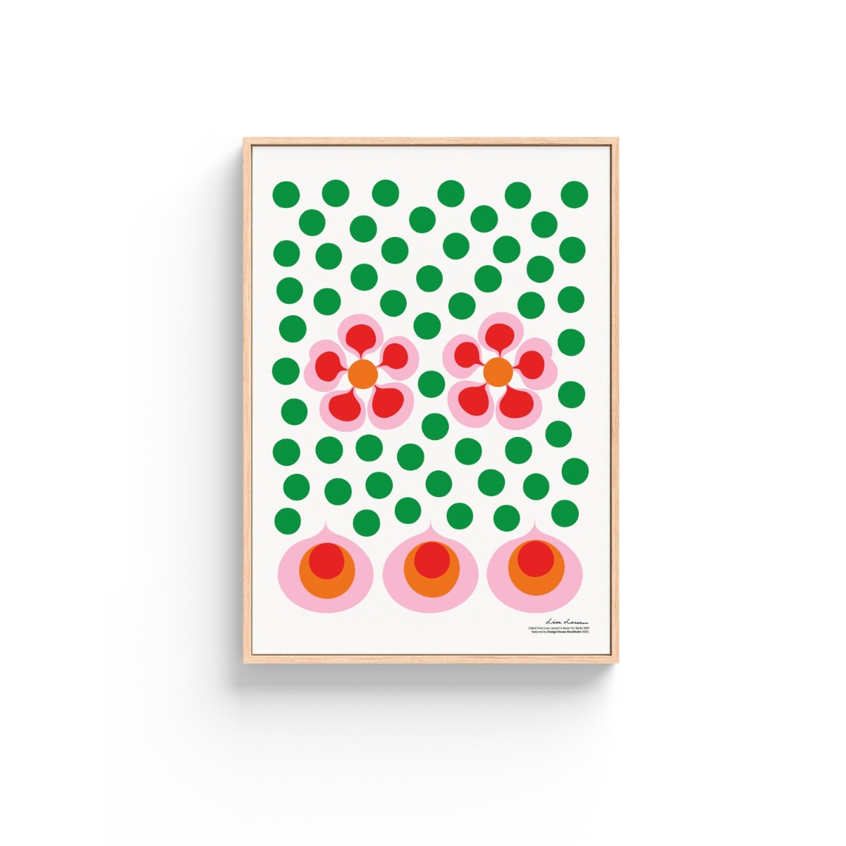 Poster Bird´s 1967 - no.6 grön/vit