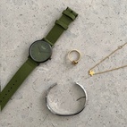 Armbåndsur Rece 38 mm Mørkegrønn