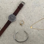 Armbåndsur Lee 38 mm Mørkbrun