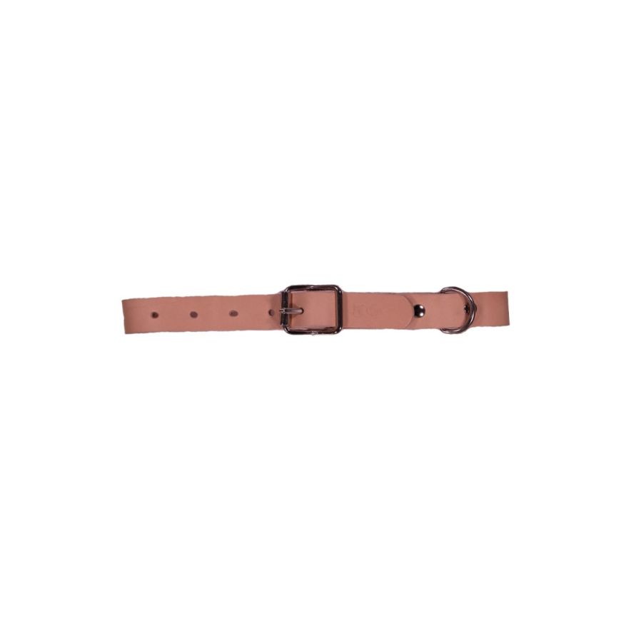 Hundhalsband 18mm Natur