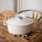 Støpejernsgryte Granberg oval 6L Cream