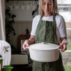 Støpejernsgryte Granberg oval 6L Cream