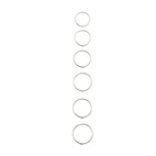 Einfacher Silberring 15–16 mm