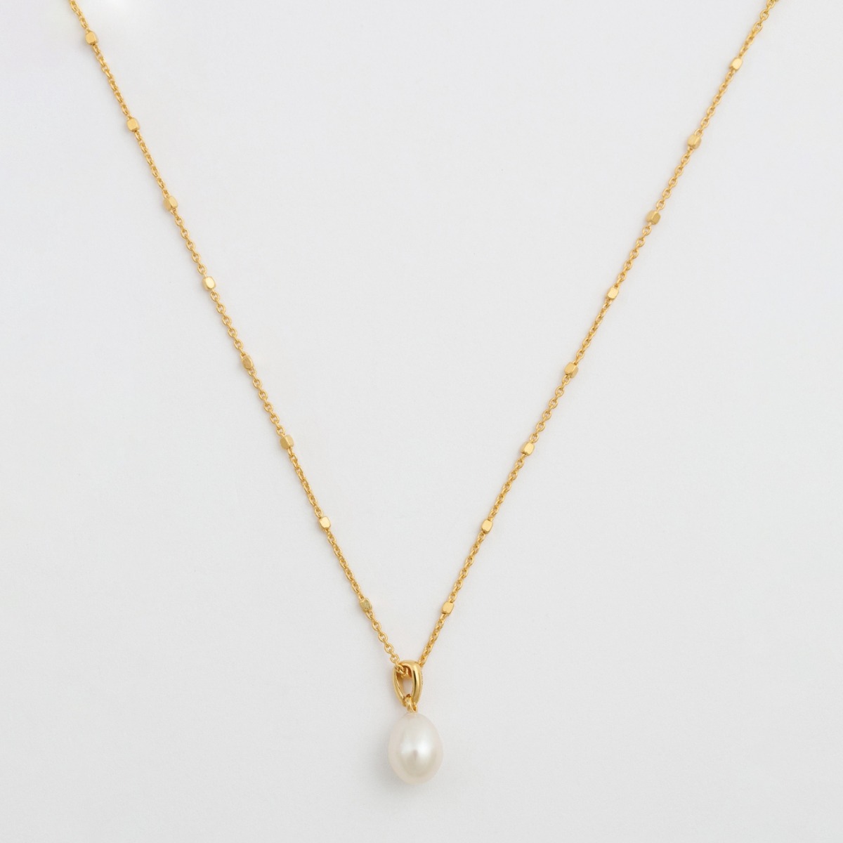 Halskjede Treasure Single Pearl