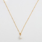 Halskjede Treasure Single Pearl