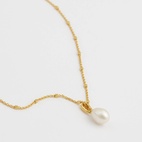 Halskjede Treasure Single Pearl