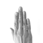Enkel ring i messing 17-18 mm