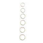 Enkel ring i messing 18-19 mm