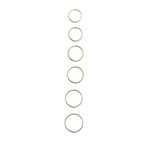 Simple brass ring 19-20 mm