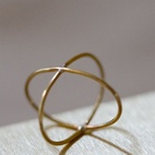 Ring korsad mässing 15-16 mm