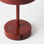 Bordslampa uppladdningsbar Ebba burgundy