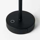 Oppladbar bordlampe Ebba svart