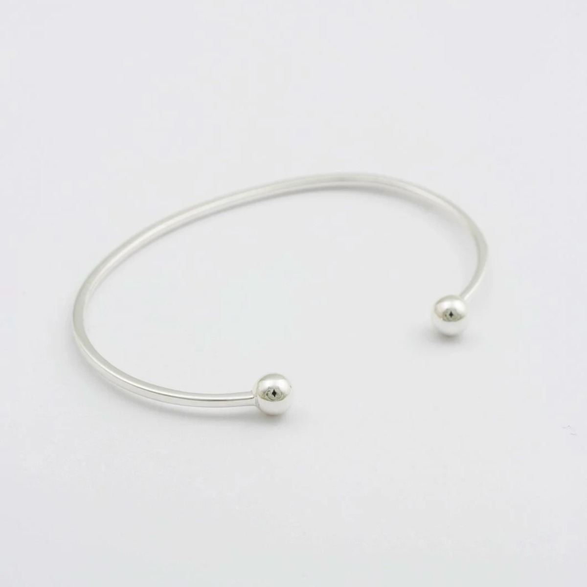 Armband Strict Plain Ball Silver -