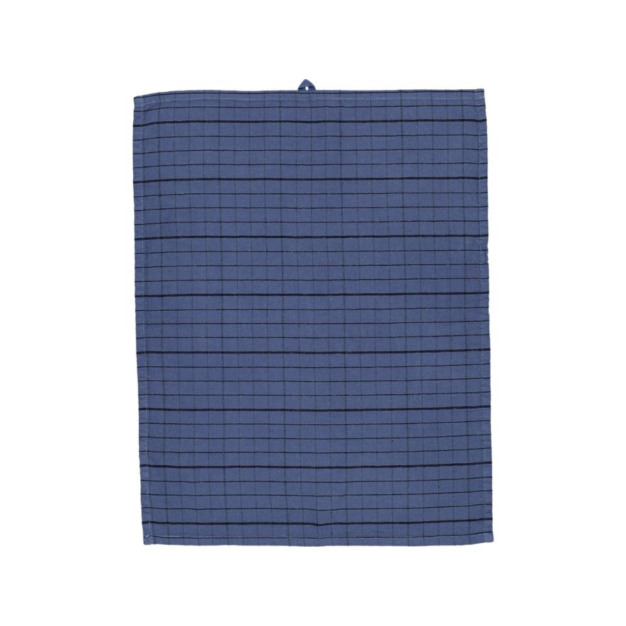 Kjøkkenhåndkle Rutan 50x70 cm Indigo