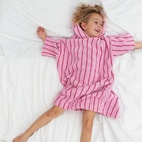 Badrock Poncho Naram Rosa/Röd 5-7 år
