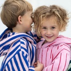 Badrock Poncho Naram Rosa/Blå 5-7 År