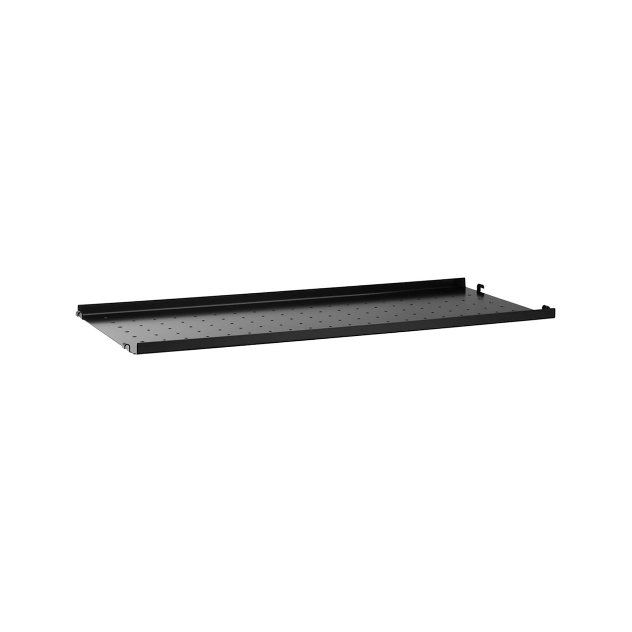 Metallhyllplan Låg 78x30 svart