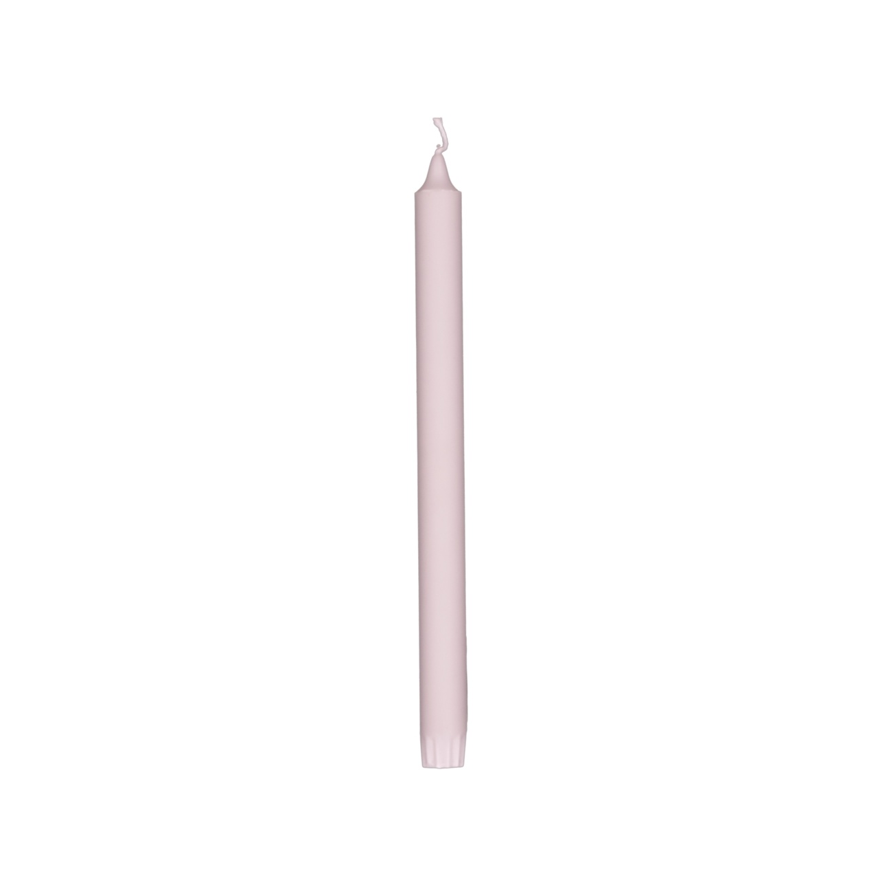 Kronelys 28 cm beige