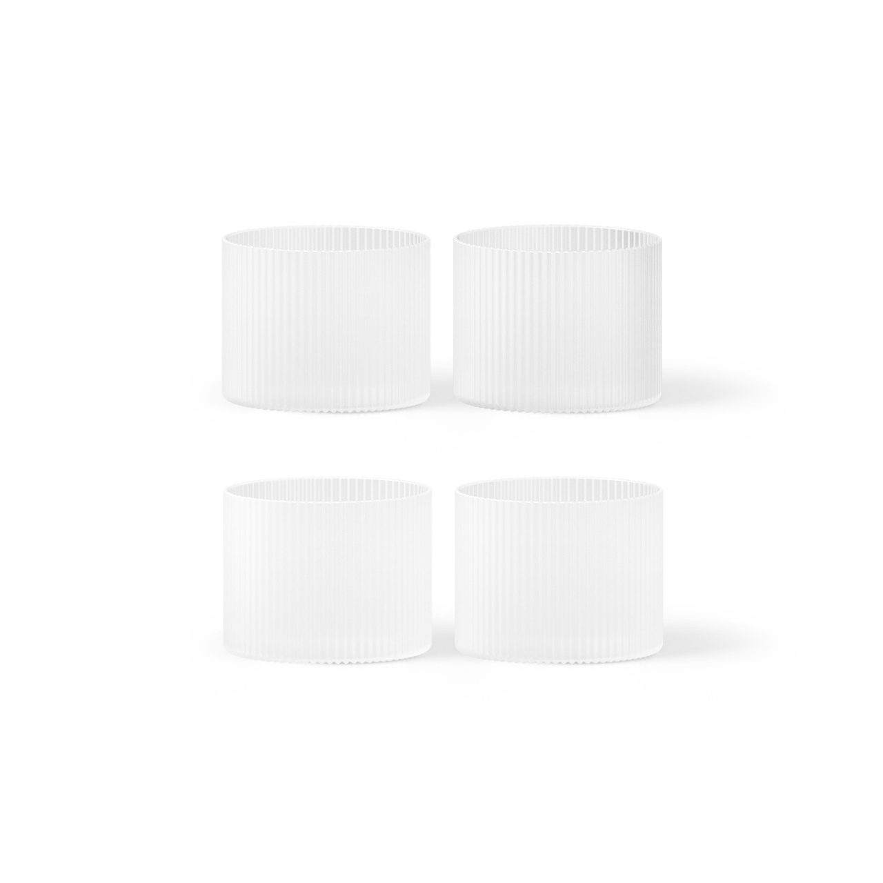 Låga glas Ripple 4-P