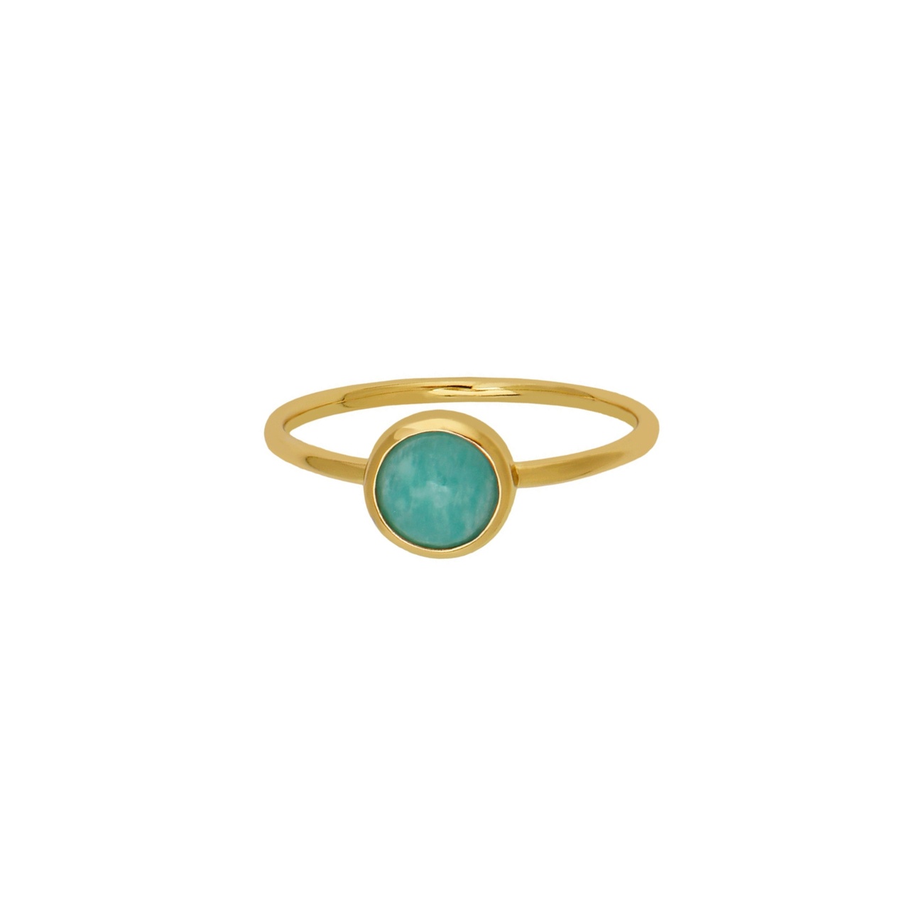 Ring Dear Guld Turkos 19 mm