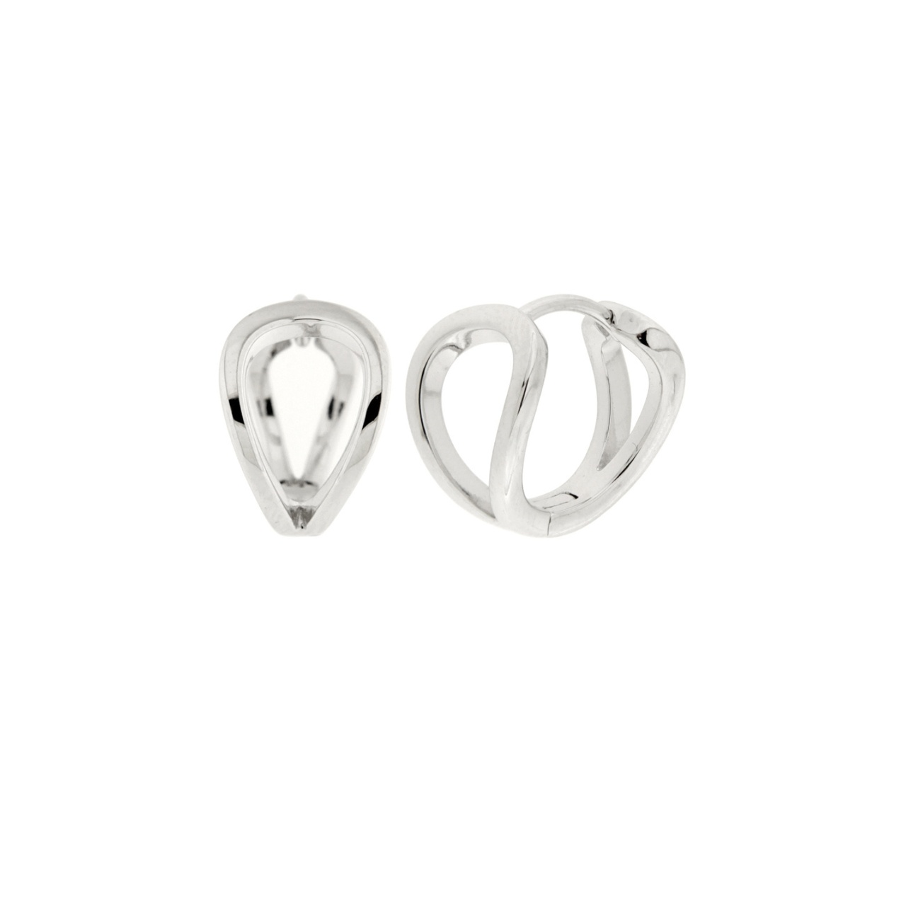 Øredobber Drop loop Silver
