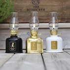 Fotogenlampa Svart/guld