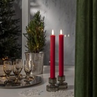 Antikljus LED 2-Pack Röd