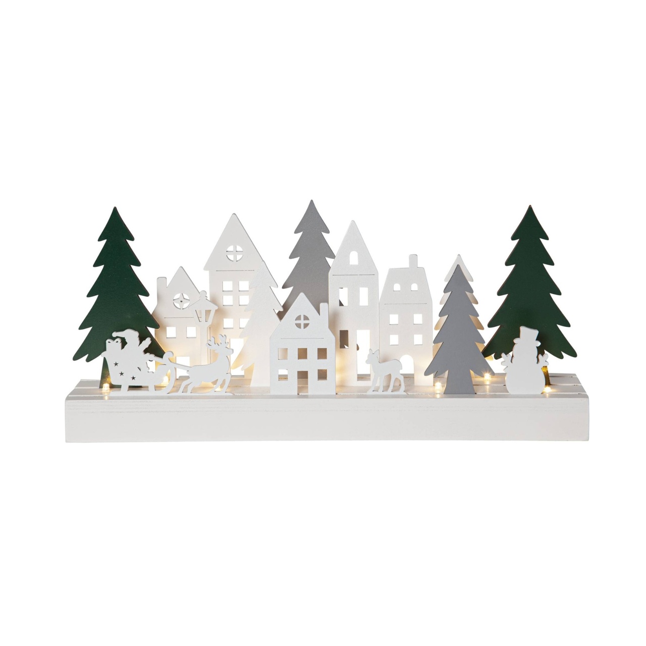 Puzzle-kynttilänjalka, 9 lamppua, ajastimella