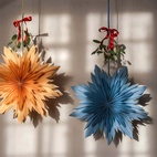 Adventsstern Selma 60 cm Blau