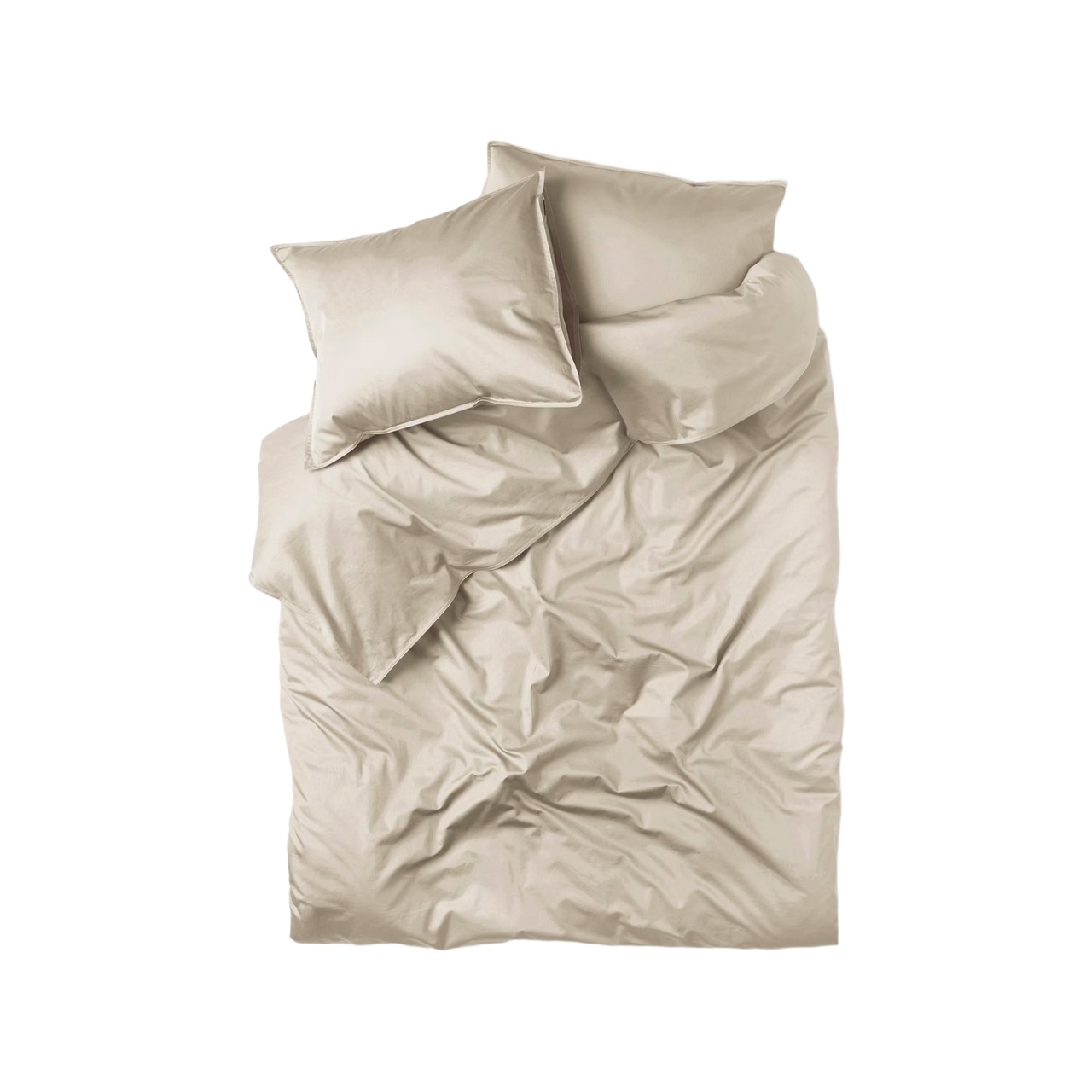 Sengetøy Vide Satin 220x210 cm beige
