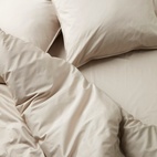 Sengetøy Vide Satin 220x210 cm beige