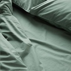 Sengetøy Vide Percale 220x210 cm Mørkegrønn