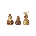 Träfigur Santa 10cm