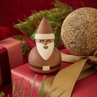 Träfigur Santa 10cm