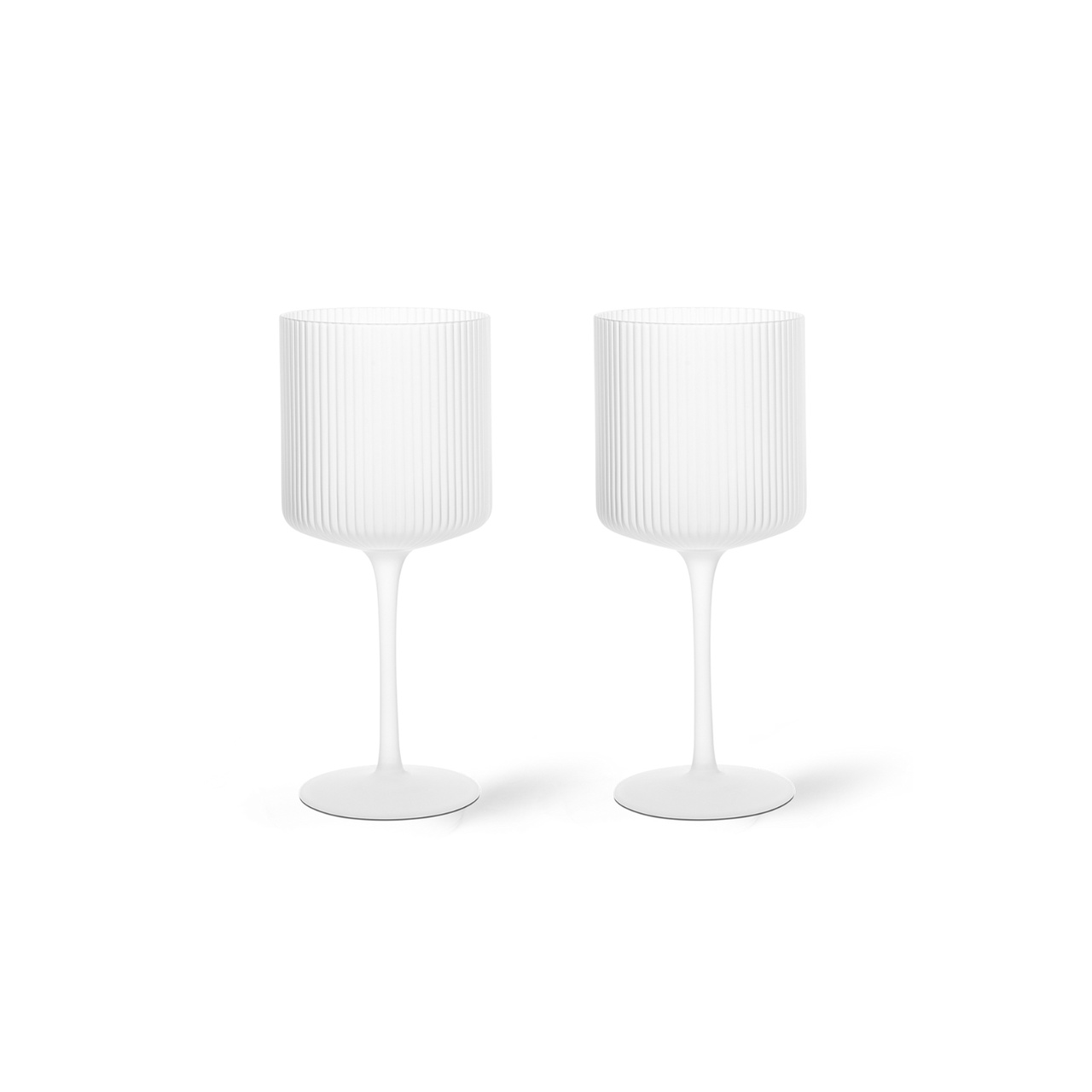 Rödvinsglas Ripple 2-pack Frostad