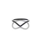 Ring Chevron oxiderad 18 mm