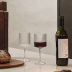 Rödvinsglas Ripple 2-pack Klar