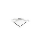 Ring Chevron silver 13 mm
