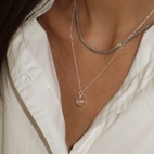 Dear Silver Pink Necklace