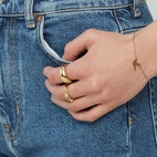 Ring Peak Single Guld